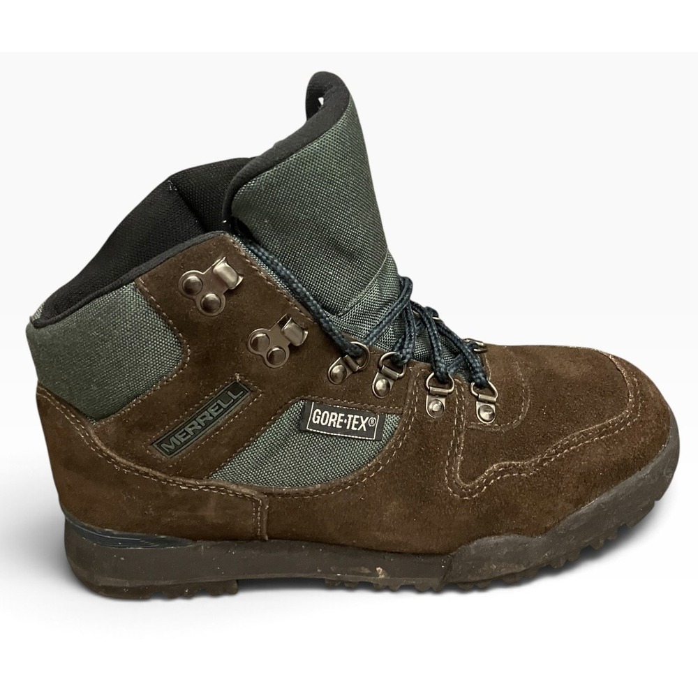 Merrell Nova GTX Gore-Tex Brown Suede Hiking Trail Outdoor Athletic Boot Women 9
